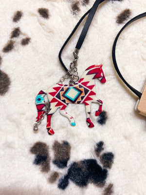 Aztec Horse Necklace Set Jewelry Sets 