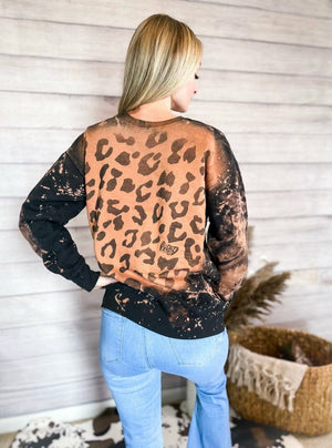 Bleached Leopard Sweater Sweater 